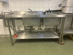 NO Reserve - Stainless Steel Double Sink