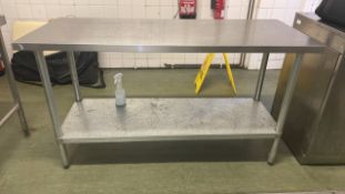 NO Reserve - Stainless Steel Preparation Table