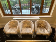 NO Reserve - Trio Of Tub Chairs