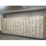 A Bank Of 100 Day Lockers