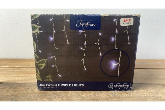 460 Twinkle Icicle Lights - Image 4 of 7