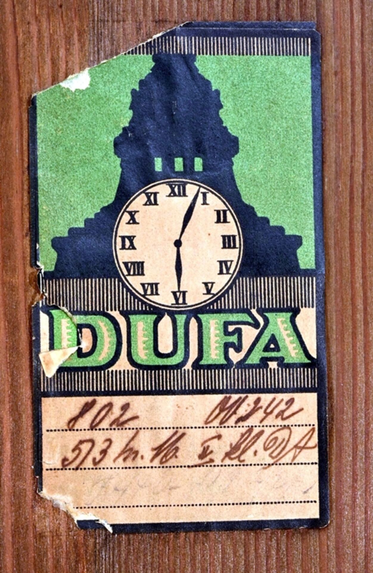 DUFA-Standuhr mit "Westminster" - Gongschlag / Viertelstunden Schlagwerk, der 1920er/ 30er Jahre. M - Image 13 of 13