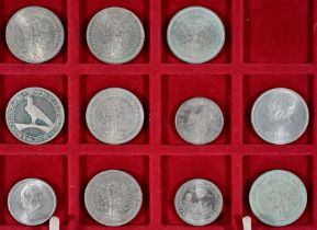 11teilige Sammlung verschiedener Silbermünzen der "Weimarer Republik", Original Stücke, u.a. 1 x 5