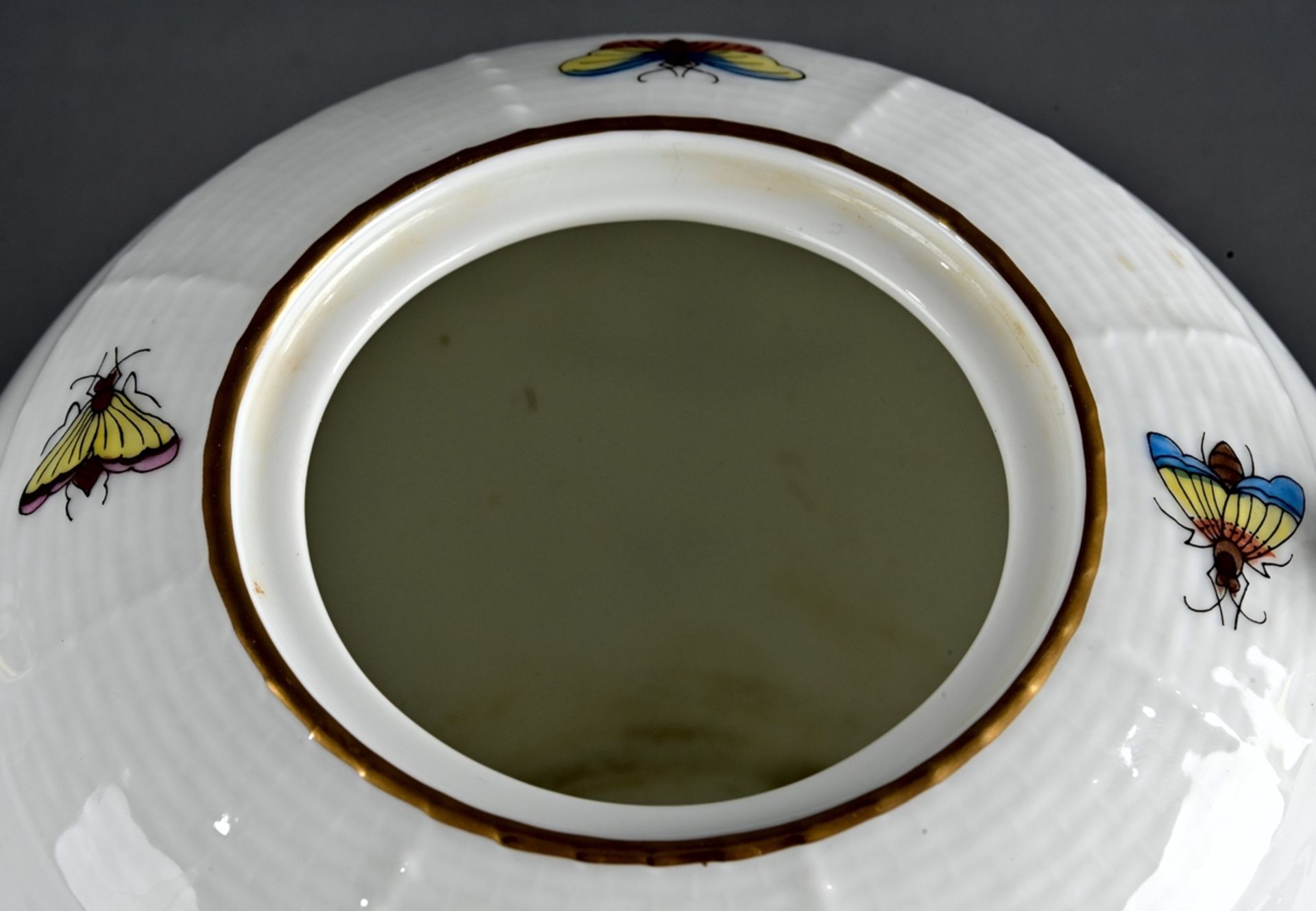 Teekanne, Herend, polychrom staffiertes ungarisches Weißporzellan, Dekor" Baron Rothschild", mit f - Image 5 of 8