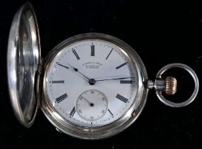 " A.LANGE & SÖHNE - GLASHÜTTE B/DRESDEN". Antike Savonette Sprungdeckel Herrentaschenuhr der 1890er