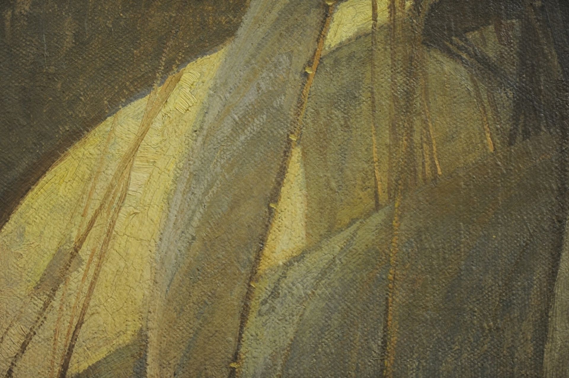 "Dreimaster unter vollen Segeln" - großformatiges Gemälde, Öl auf Leinwand, ca. 90 x 125 cm, unten - Bild 9 aus 12