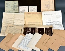 Beruflicher Teilnachlass des Gustav Friedhold Tamm, bestehend aus Gesellenbrief, diversen Papieren