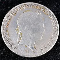 20 Kreuzer "PATRONA HUNG" 1843 -B-, SS/VZ, Silber