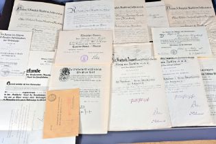 Umfangreicher militärischer Urkunden- und Dokumentennachlass des Major a. D. Albert von Minckwitz (