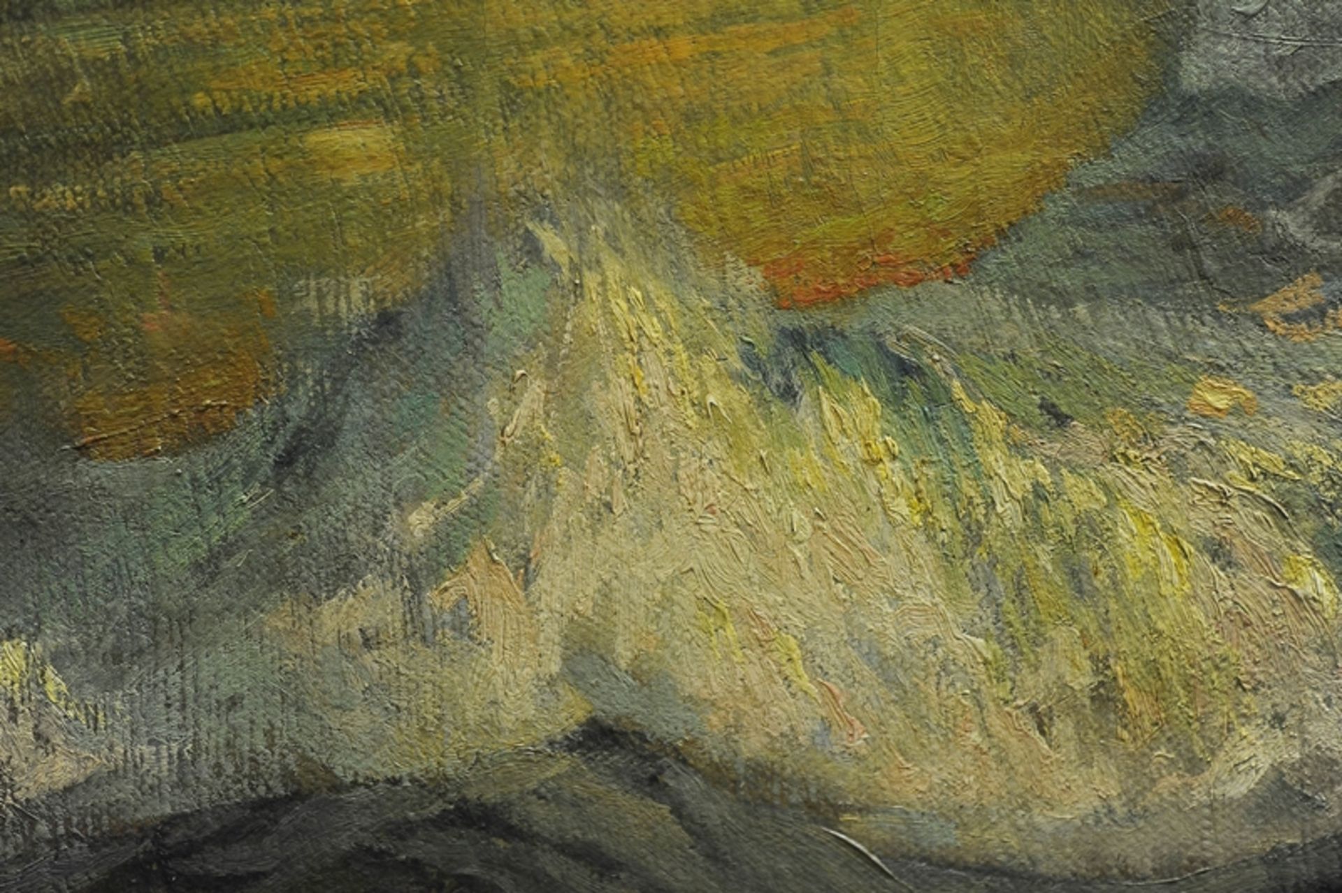 "Dreimaster unter vollen Segeln" - großformatiges Gemälde, Öl auf Leinwand, ca. 90 x 125 cm, unten - Bild 8 aus 12