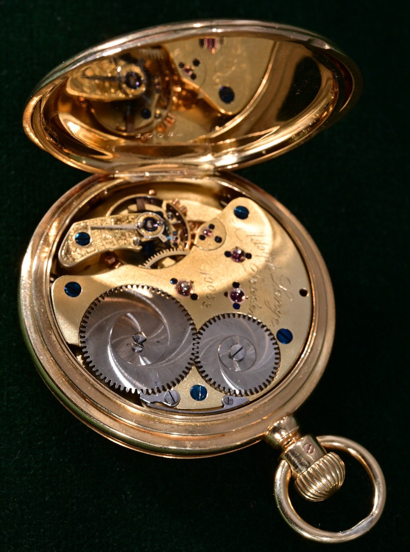 Frühe, seltene "A. LANGE, Dresden" Halbsavonette Herrentaschenuhr 1 A - Werk und 18 k Gelbgoldgehäu - Image 19 of 24