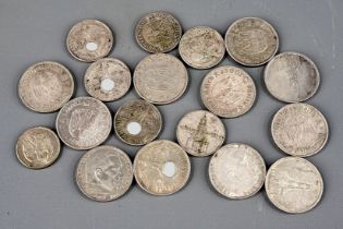18 Münzen "Weimarer Republik"" & "Drittes Reich", verschiedene Jahrgänge, Alter, Größen, Erhalt und