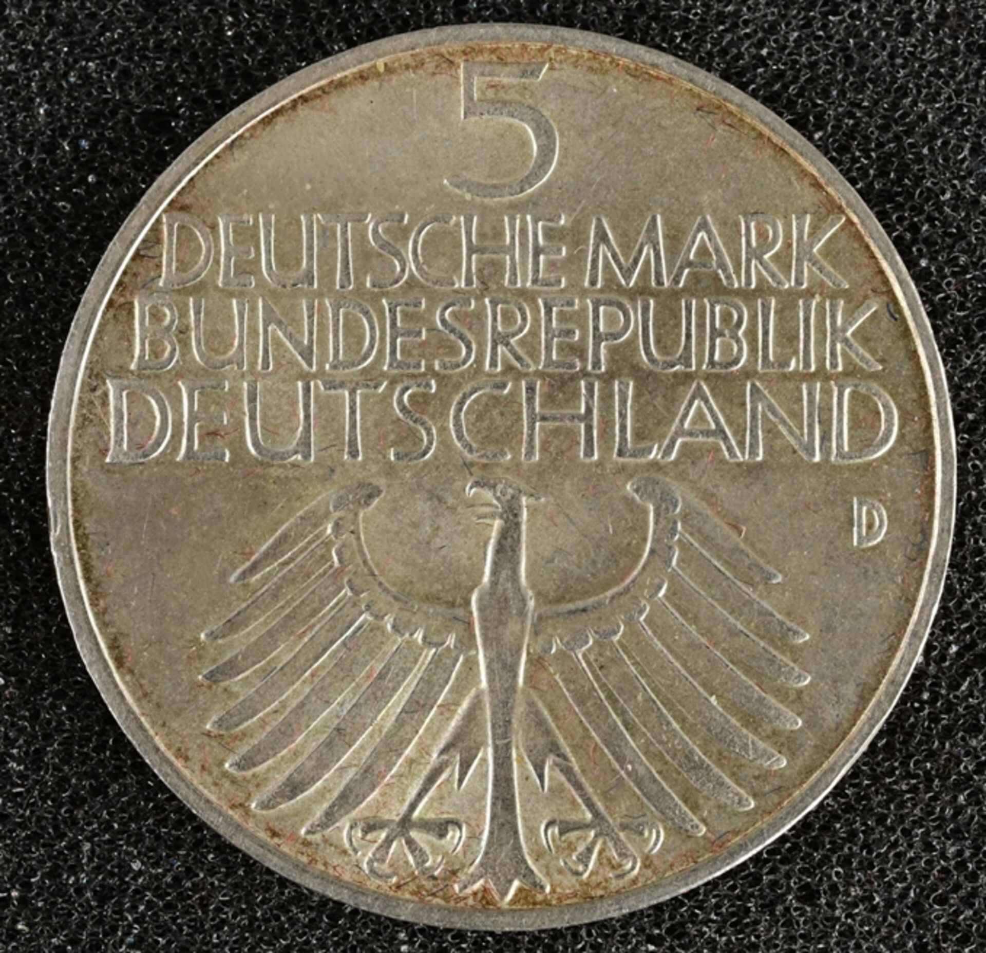 5 DM, 1952 - D, Germanisches Museum, SS/VZ 625/000 Silber.