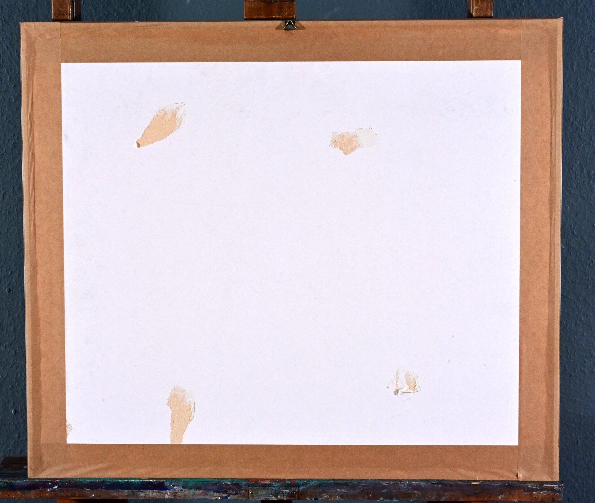 "Gänseschar am Morgen" - Aquarell auf Papier, hinter Glas in Passepartout gerahmt, lichtes Blattmaß - Image 6 of 6