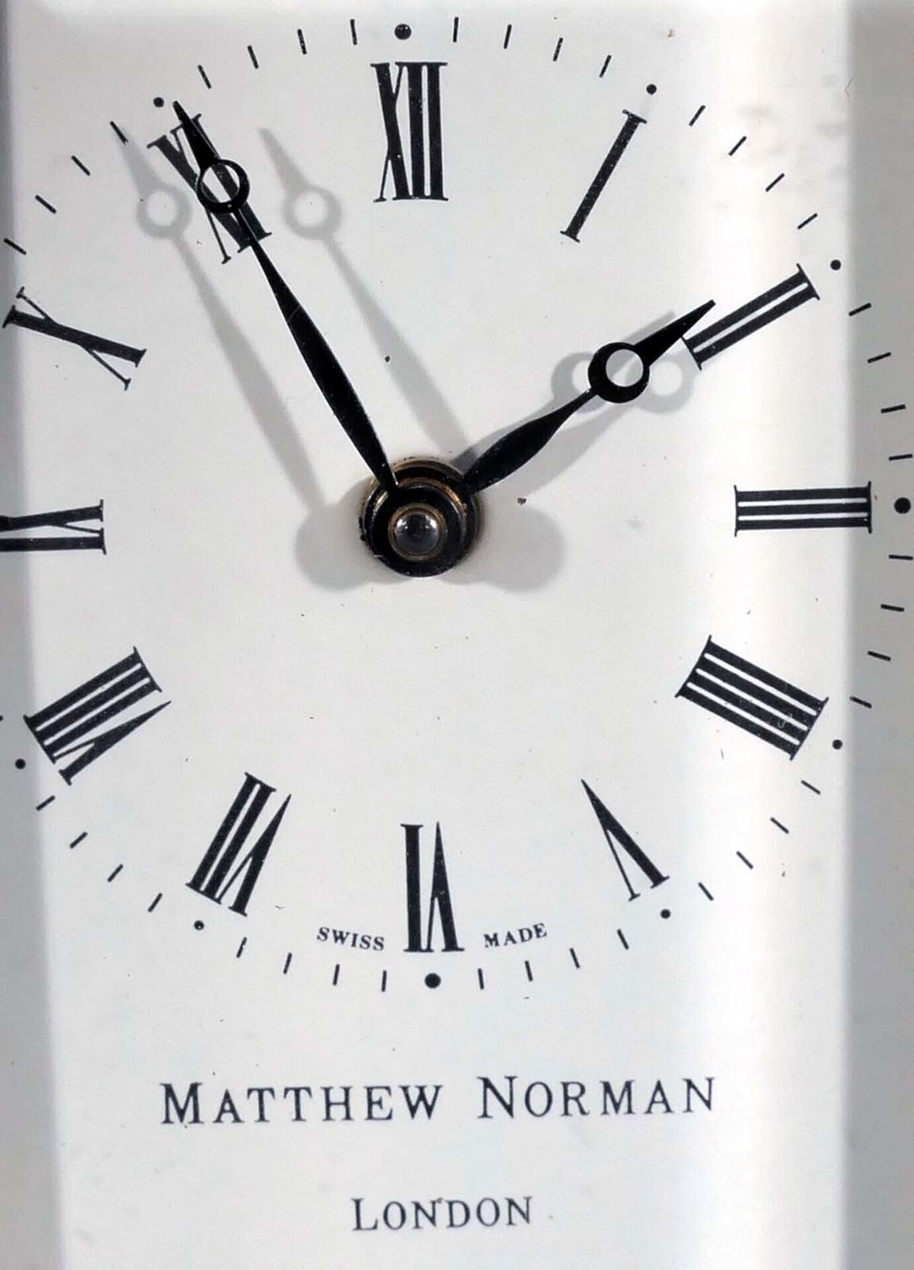 Reiseuhr, sog. "Carriage Clock", Uhrwerk von Matthew Norman, London, ungeprüft, optisch schöner Erh - Image 2 of 8