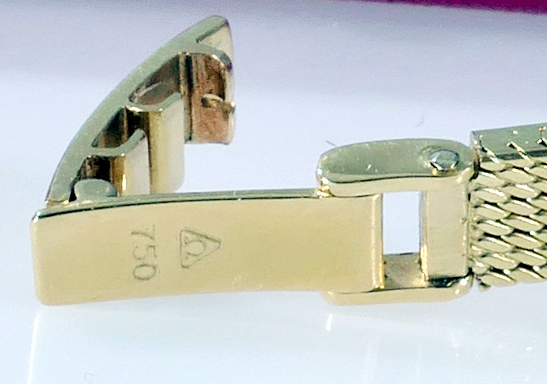 Omega "De Ville" - Damenarmbanduhr, der 1950er / 60er Jahre, 18K Gelbgoldgehäuse & Armband mit Falt - Image 7 of 8