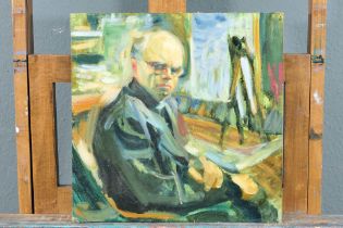 "Selbstbildnis" des Malers Heinrich Jaacks (1896 - 1954), Stud. a. d. Altonaer Kunstgewerbeschule,