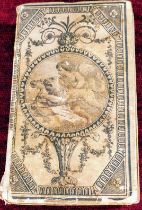 "Göttinger Taschenkalender" für das Jahr 1794 mit div. Kupferstichtafeln im Text. Format ca 10,5 x
