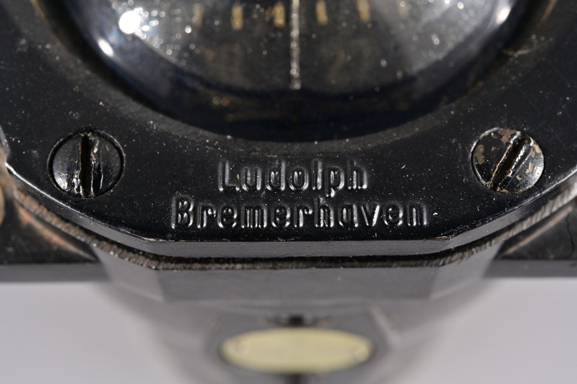 Älterer Führerkompass/Bordinstrument aus einem Flugzeug-Cockpit, Hersteller Ludolph/Bremerhaven, We - Image 7 of 8