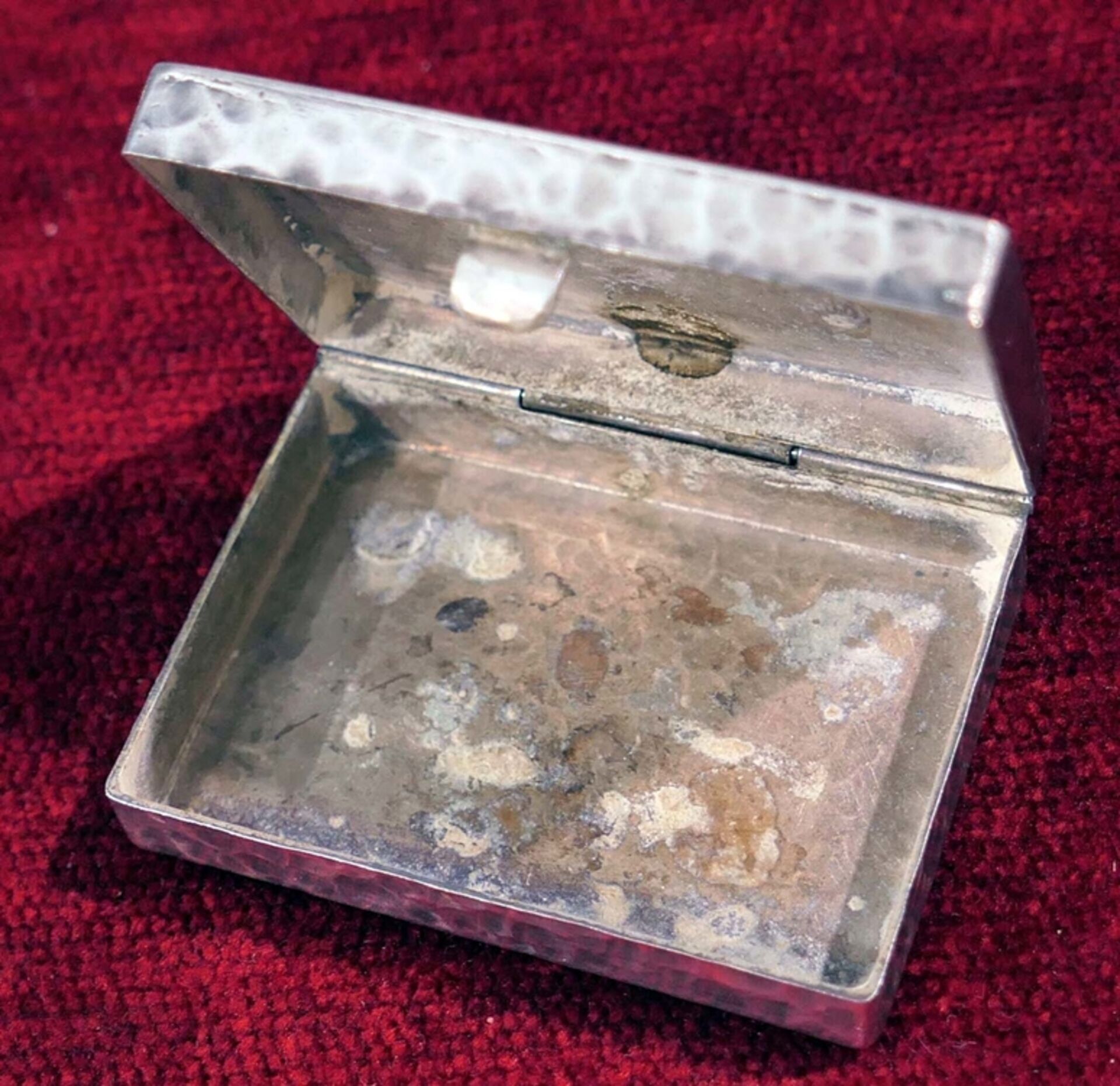 5 tlg. Konvolut versch. Dosen & Etuis, überwiegend Silber (800er bis 900er), versch. Alter Größen,  - Bild 7 aus 15