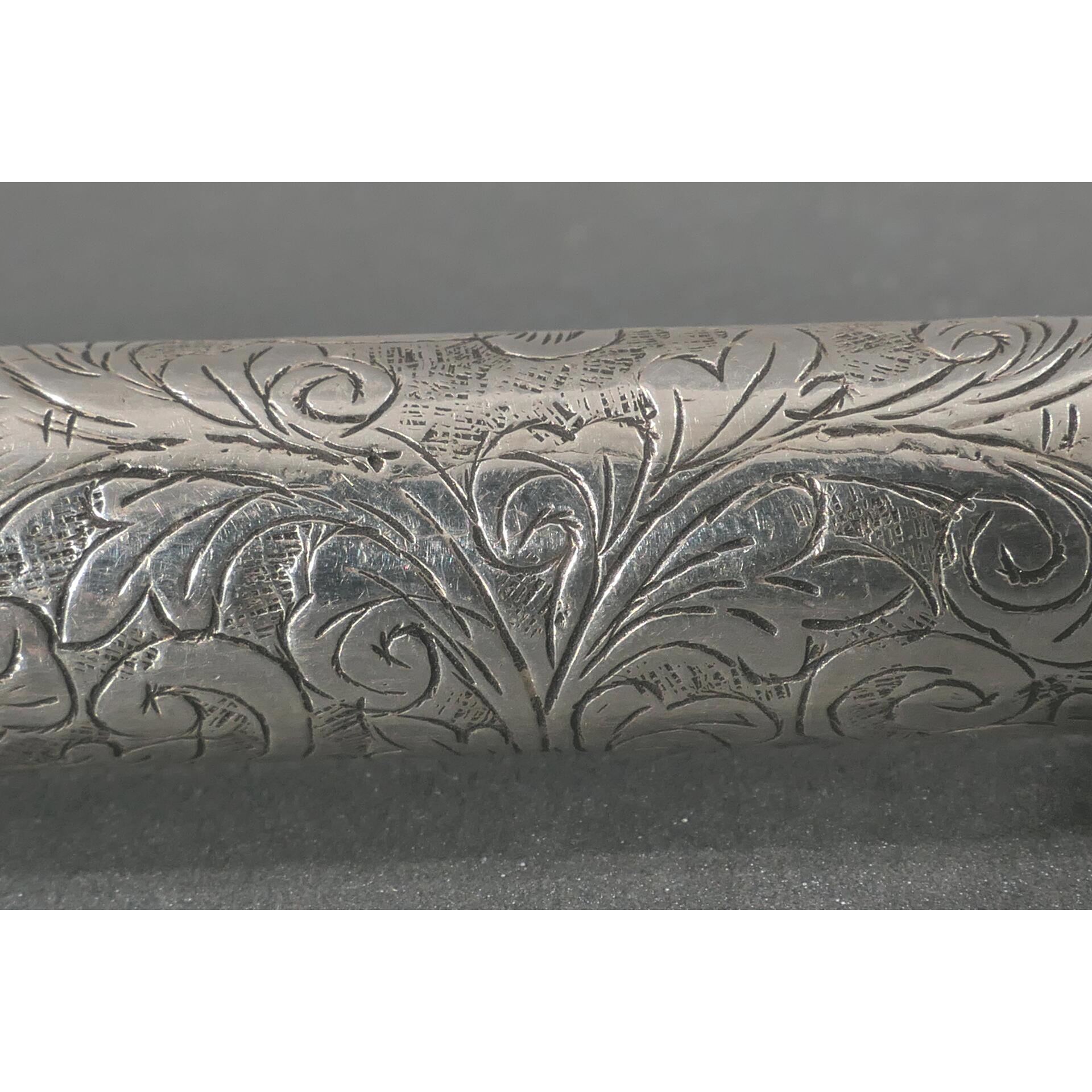Gehstock mit Entengriffstück, 800er Silber tlw. von Hand gravierter, hohlgegossener, verschraubter, - Image 18 of 18