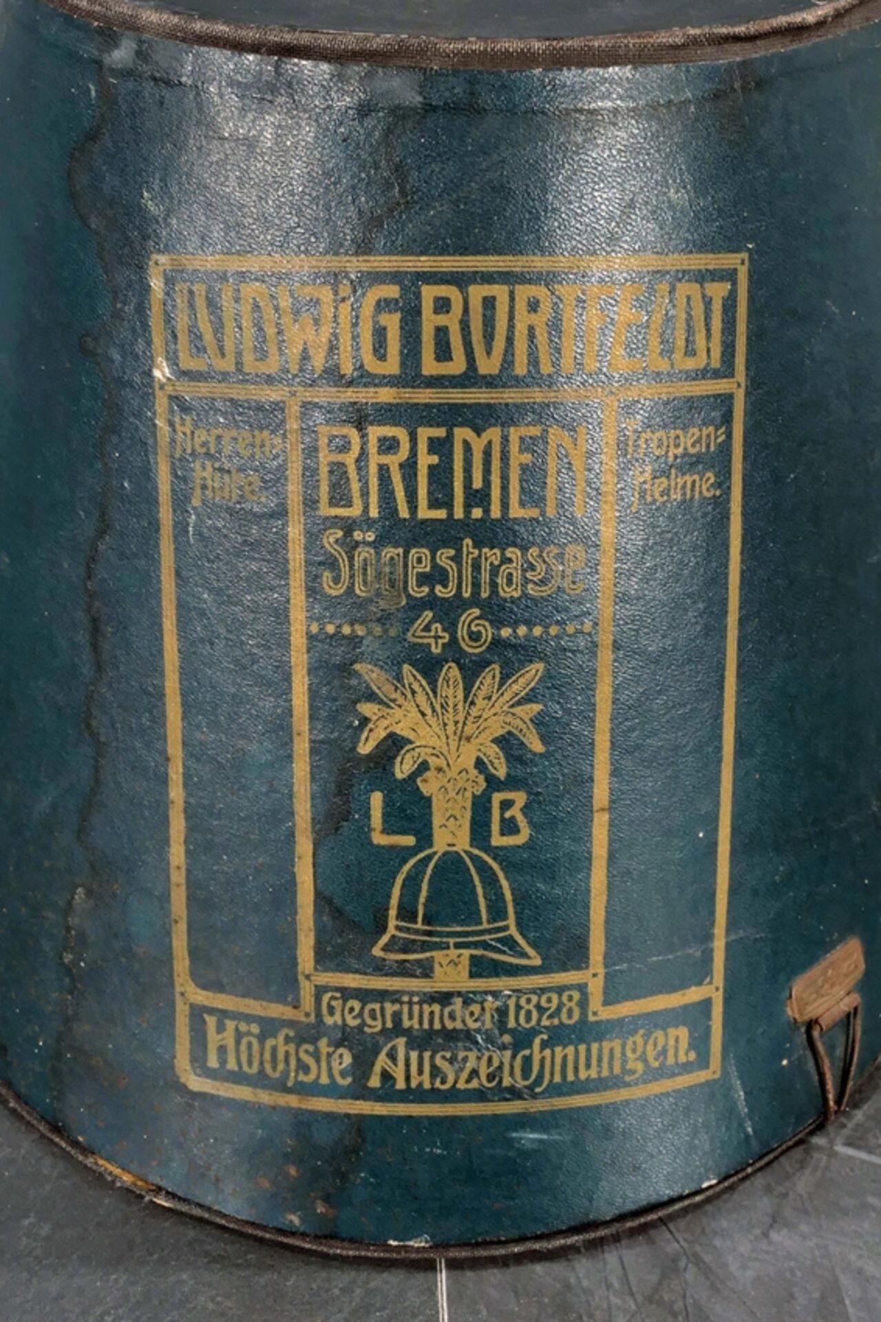 Antiker Zylinder aus dem Hause "Gustav Grundmann, Thorn" (Westpreussen) in Papptragekoffer, schöner - Image 2 of 10