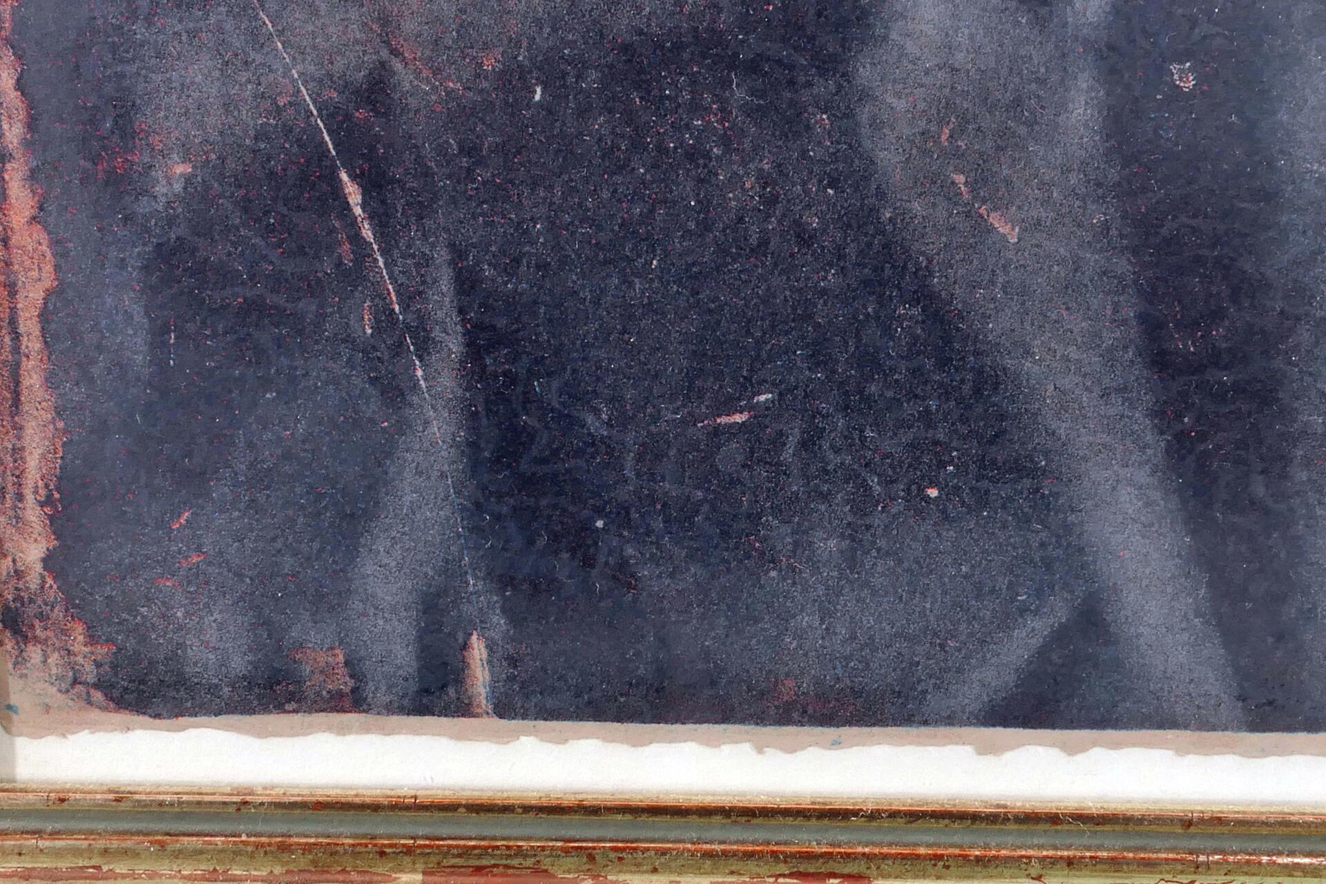 "Herrin und Hund" - hinter Glas gerahmte, multiple, limitierte Farblithographie des Paul Wunderlich - Image 5 of 5