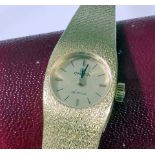 Omega "De Ville" - Damenarmbanduhr, der 1950er / 60er Jahre, 18K Gelbgoldgehäuse & Armband mit Falt