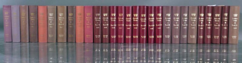 Genealogisches Handbuch des Adels "Freiherrliche Häuser", 28 Bände, 1952 - 1999, versch. Erhalt.