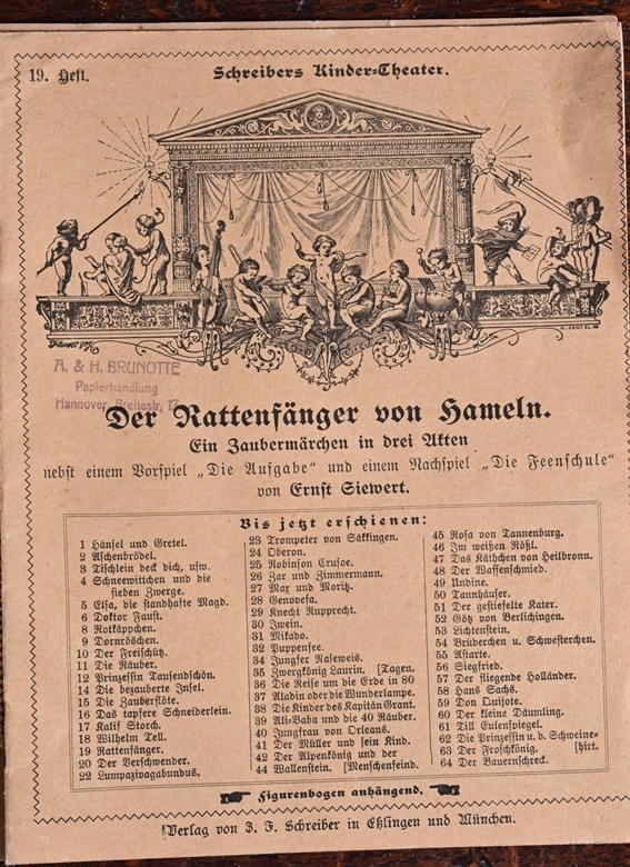 Großes Papiertheater / Kindertheater um 1900, ca. 40 verschiedene Kulissen, ca. 60 verschiedene Fig - Image 9 of 18