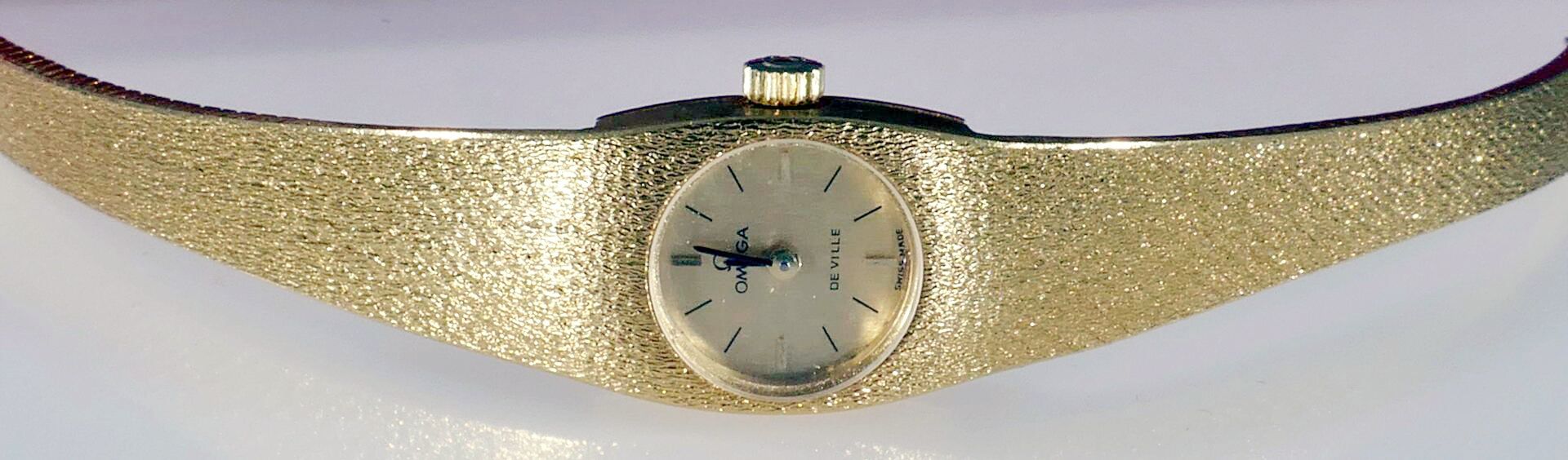Omega "De Ville" - Damenarmbanduhr, der 1950er / 60er Jahre, 18K Gelbgoldgehäuse & Armband mit Falt - Image 3 of 8