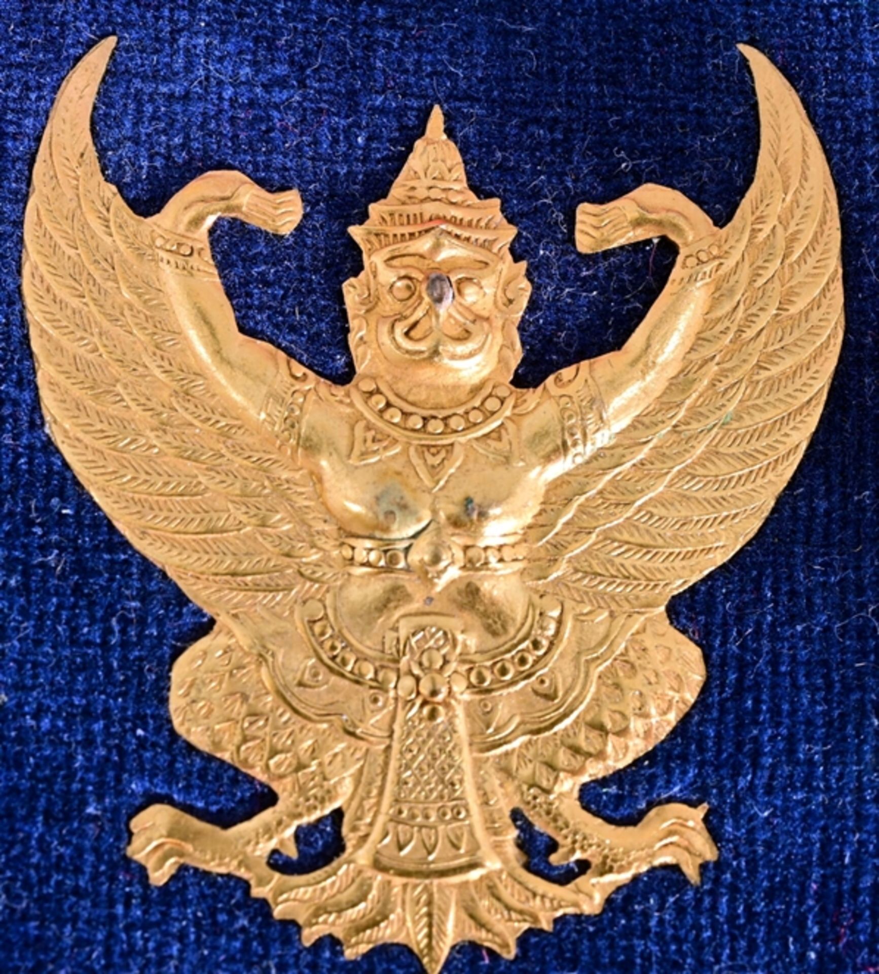 "Orden der Siamesischen  Krone", Silber vergoldet und emailliert, am Bande, in original Etui, Bands - Bild 7 aus 7