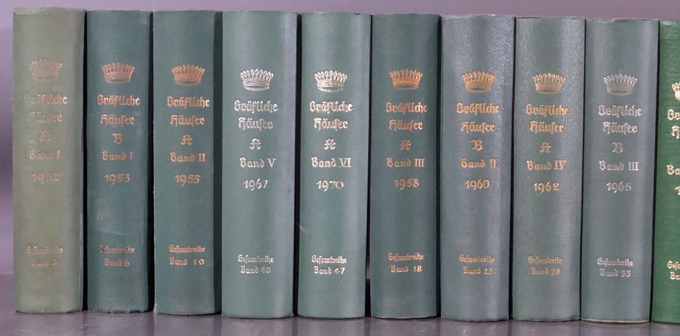 Genealogisches Handbuch des Adels "Gräfliche Häuser", 19 Bände, 1952 - 1997, versch. Erhalt. - Image 3 of 5