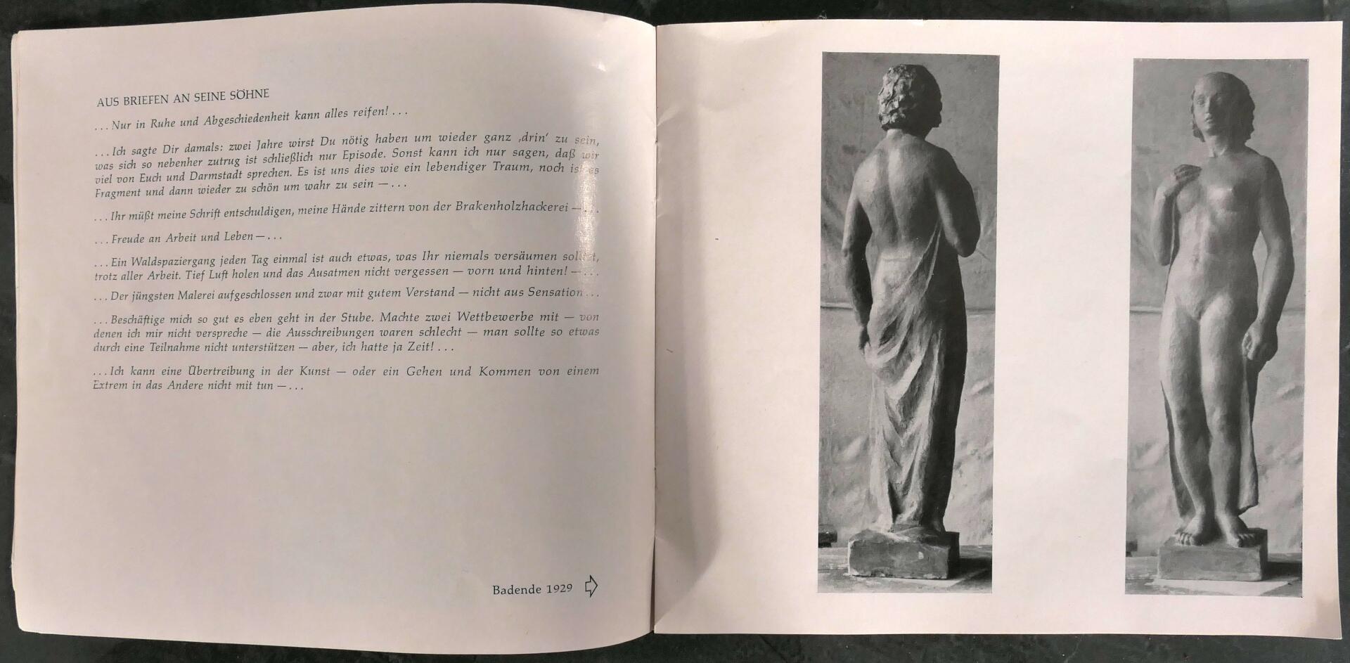 HEINRICH SCHLOTTER: "Die Badende" - Stukko, Standfigur von 1926. Nackte, stehende junge Frau, ihre - Image 2 of 15
