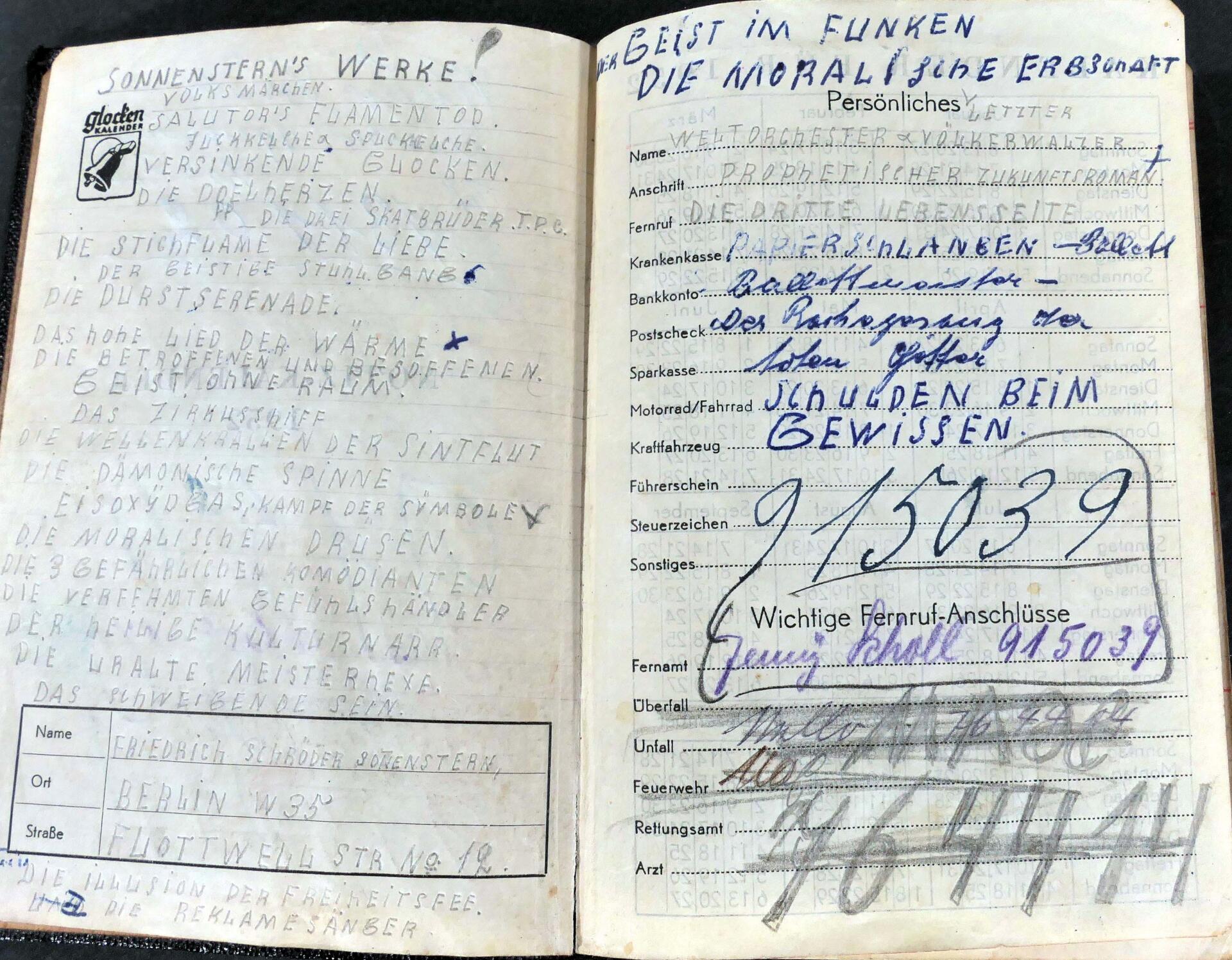 "Taschenkalender / Jahreskalender von 1952" - aus dem persönlichen Besitz des Friedrich Schröder-So - Image 6 of 10