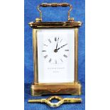 Reiseuhr, sog. "Carriage Clock", Uhrwerk von Matthew Norman, London, ungeprüft, optisch schöner Erh