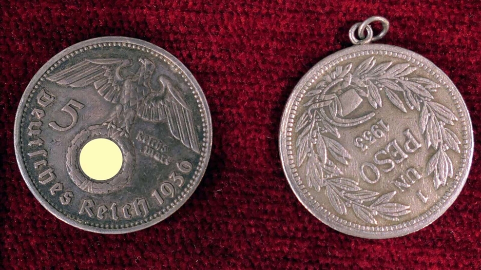 9 tlg. Sammlung versch. Münzen & Medaillen, überwiegend Silber, versch. Alter, Größen, Materialien, - Image 8 of 8