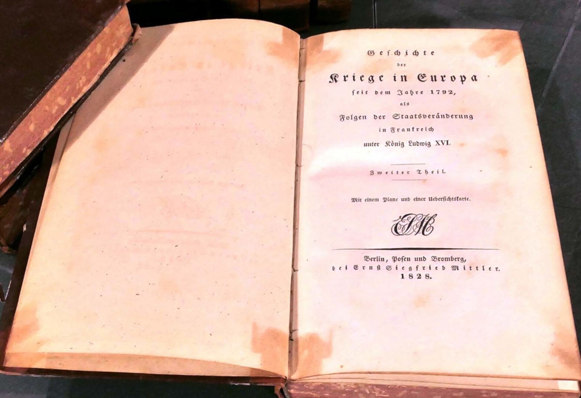 "Geschichte der Kriege in Europa  seit dem Jahre 1792", Leipzig 1827, 9 Bände, versch. schöner Erha - Bild 2 aus 3