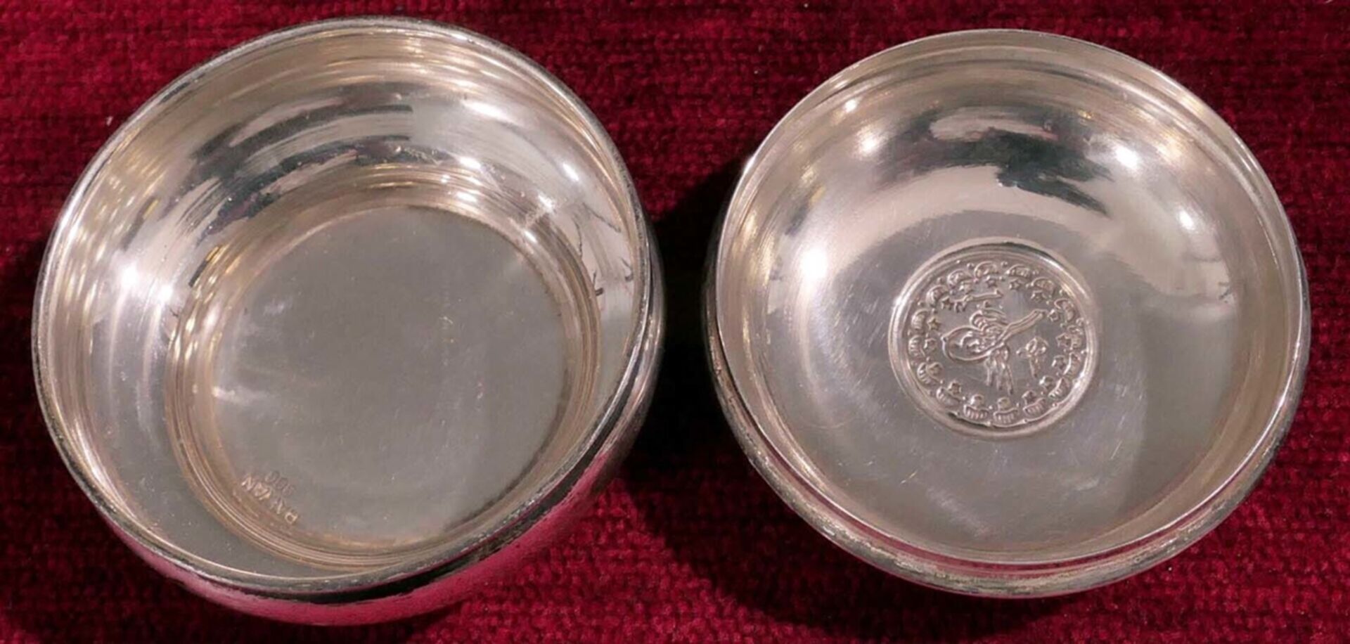 5 tlg. Konvolut versch. Dosen & Etuis, überwiegend Silber (800er bis 900er), versch. Alter Größen,  - Bild 10 aus 15