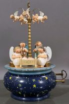 Ältere Weihnachtliche Spieluhr u.a. mit Engelskapelle der Marke "Wendt & Kühn", Erzgebirgische Volk