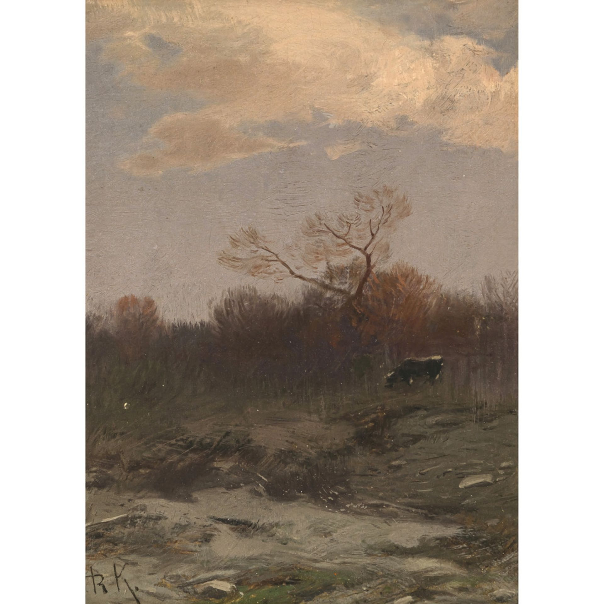 Roman Kochanowski - Autumn landscape with cattle