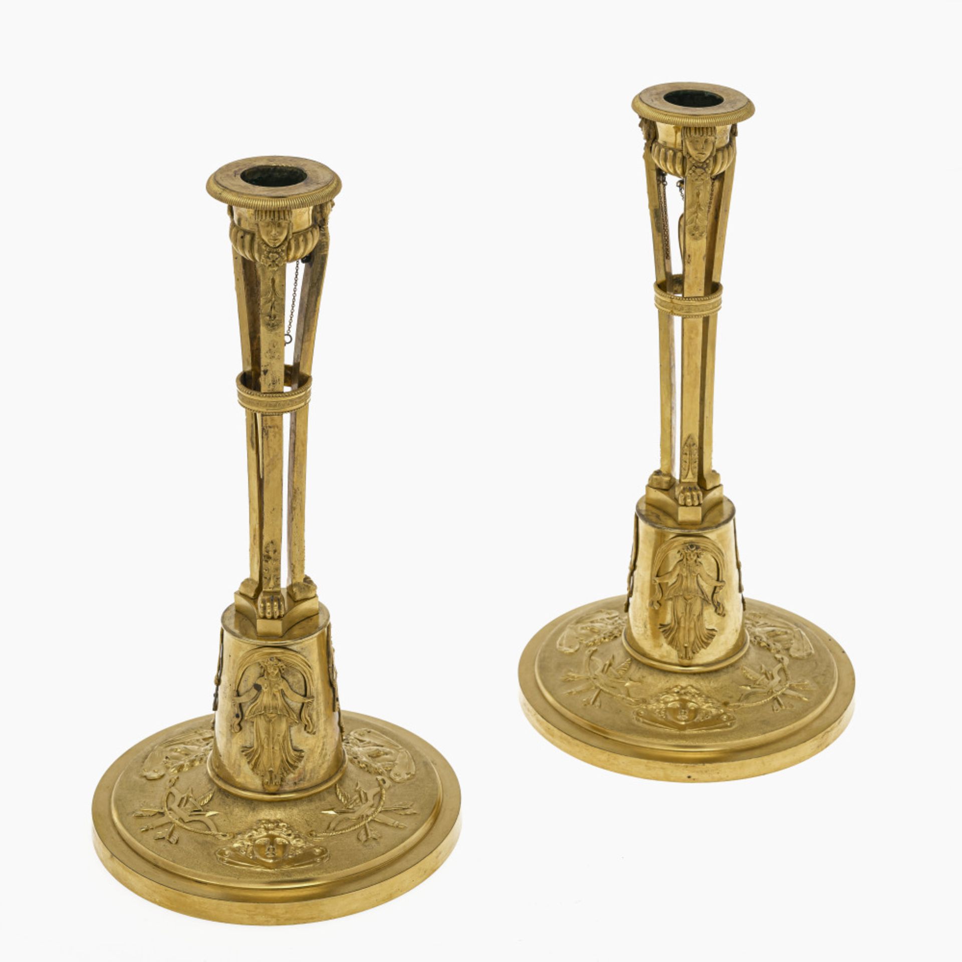 A pair of candlesticks - France (Paris), first third of the 19th century