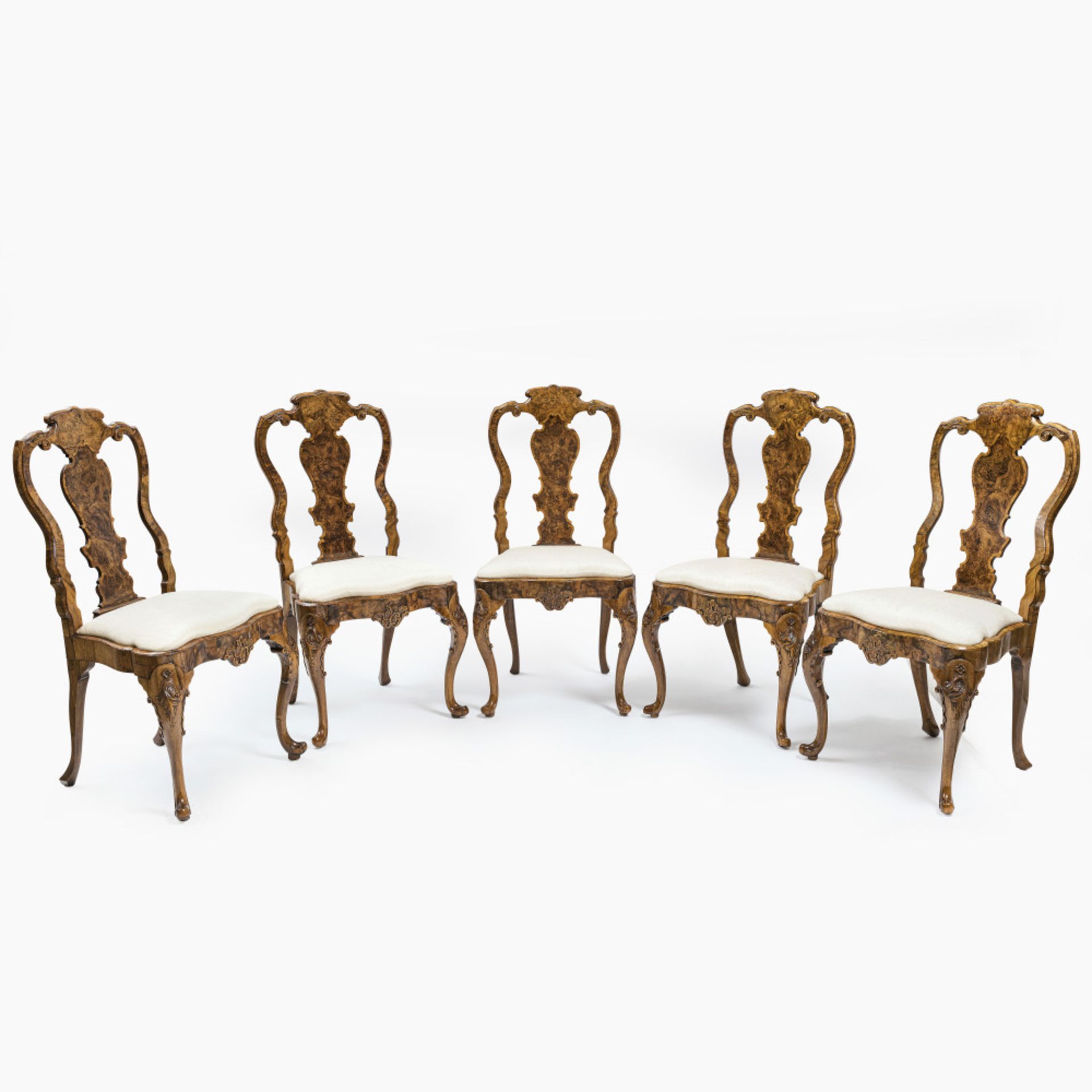 A set of five chairs - Abraham Roentgen manufactory (1711 Mülheim am Rhein - 1793 Herrnhut), Neuwied - Image 8 of 9