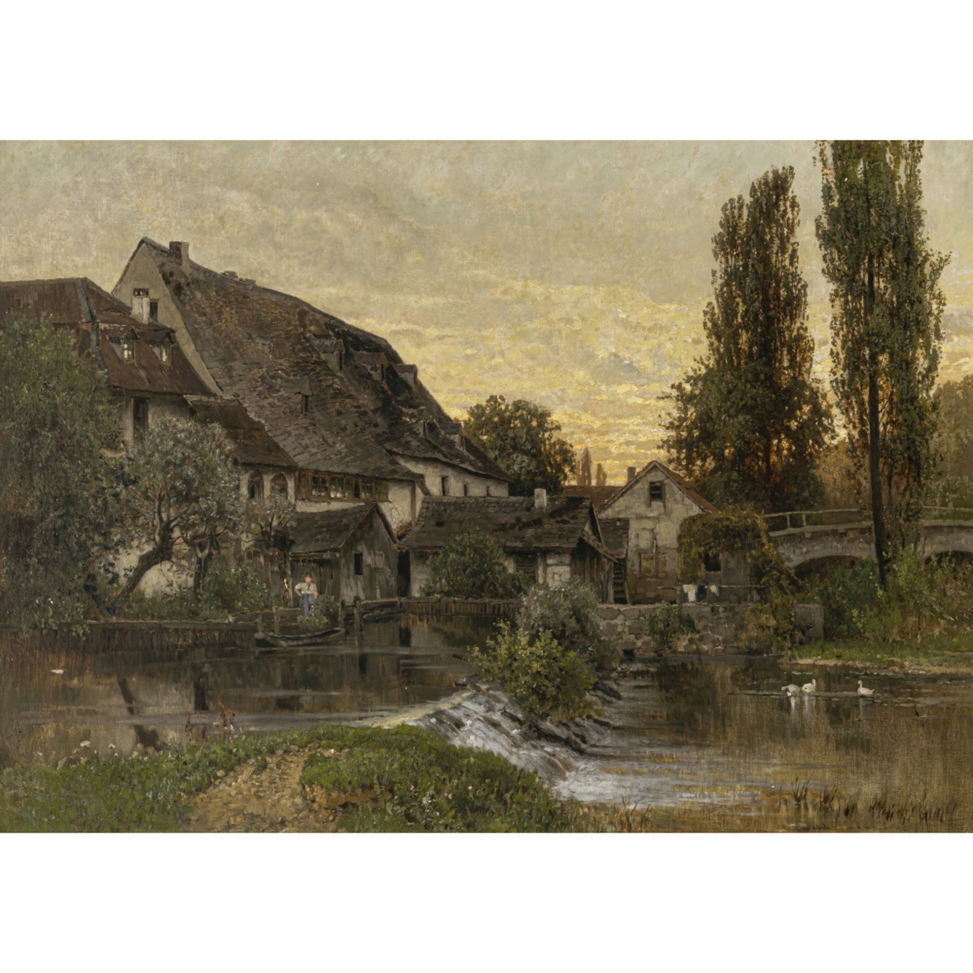Karl Buchholz, zugeschrieben - Mill by the river