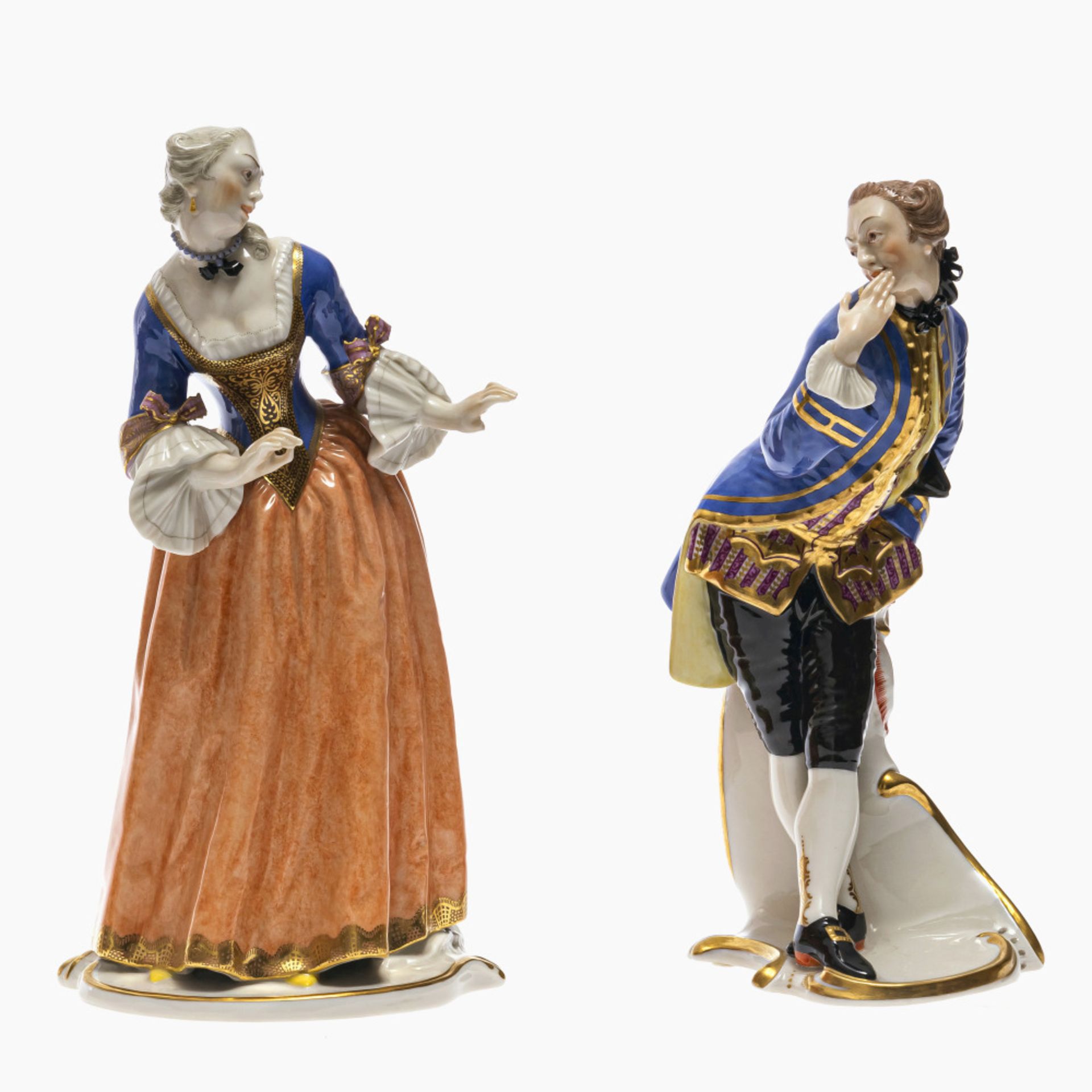 Komplette Serie von 16 Figuren der Commedia dellArte - Nymphenburg, nach Modell von F. A. Bustelli - Bild 7 aus 10