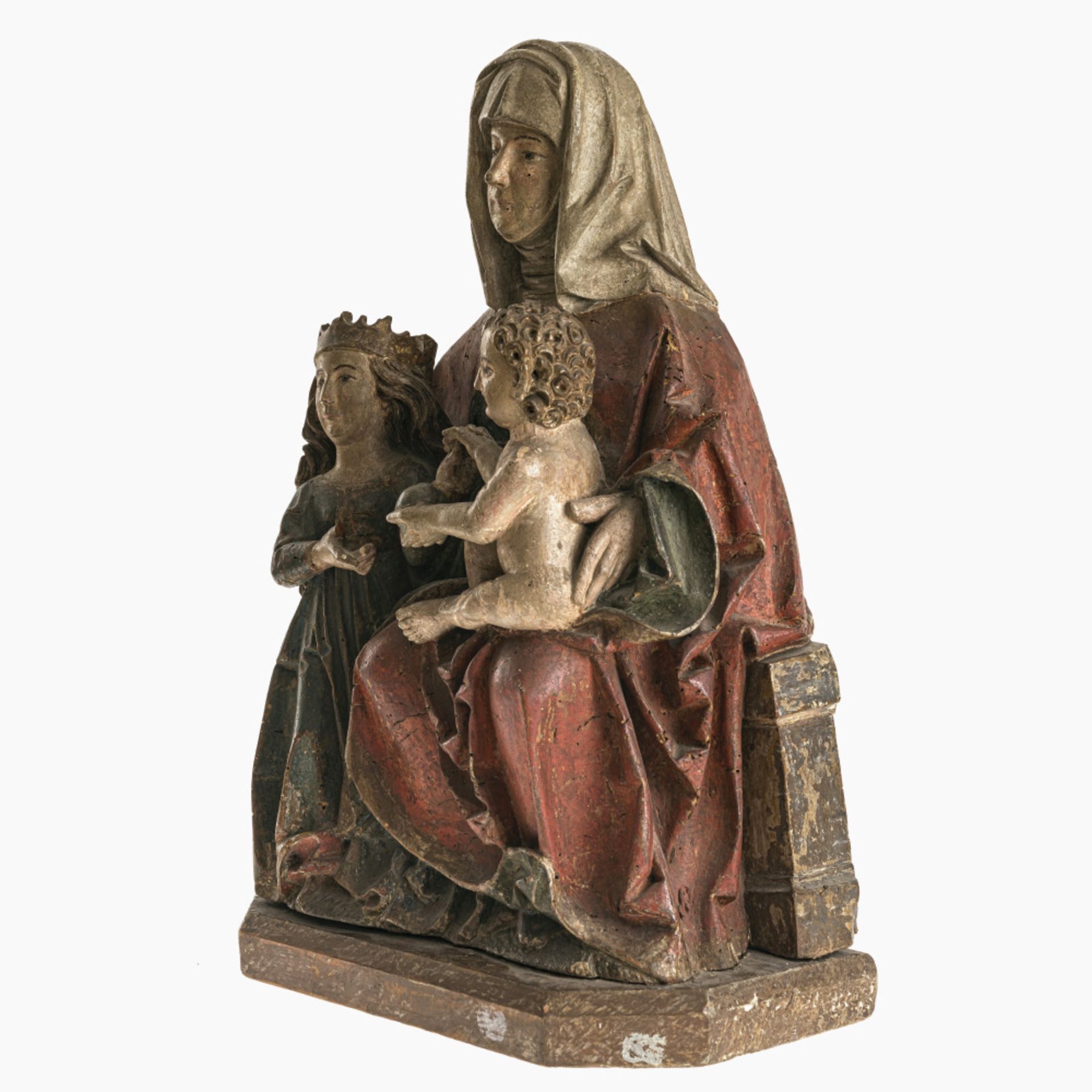 Virgin and Child with Saint Anne - Hans Herlin (worked in Memmingen circa 1500-1515), circa 1510 - Image 3 of 6