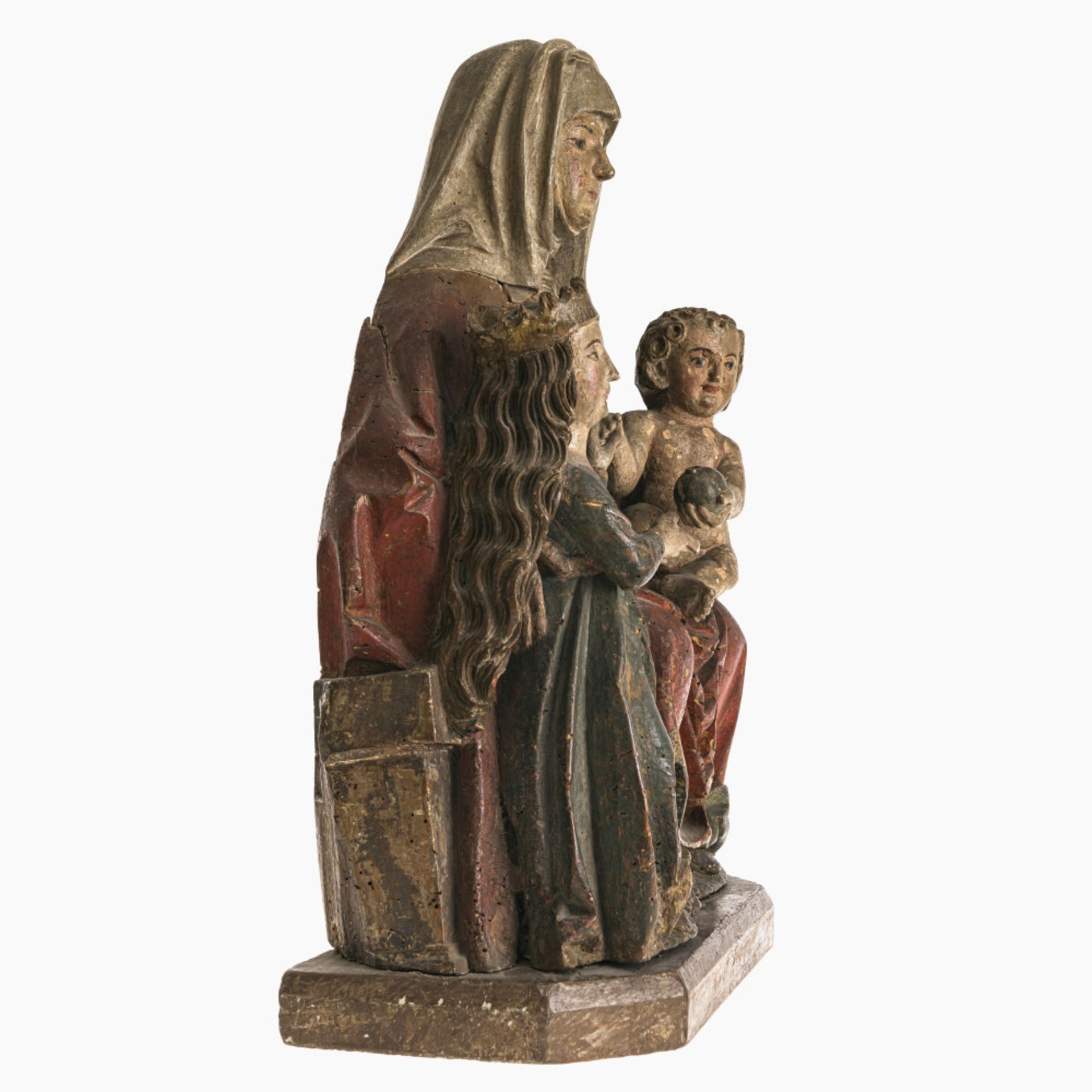 Virgin and Child with Saint Anne - Hans Herlin (worked in Memmingen circa 1500-1515), circa 1510 - Image 2 of 6