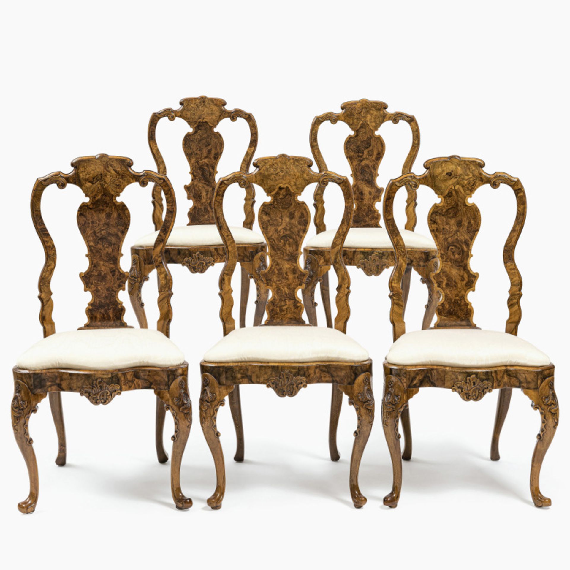 A set of five chairs - Abraham Roentgen manufactory (1711 Mülheim am Rhein - 1793 Herrnhut), Neuwied
