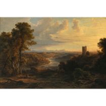 Christian Ernst Bernhard Morgenstern - Isar Valley with Schwaneck Castle