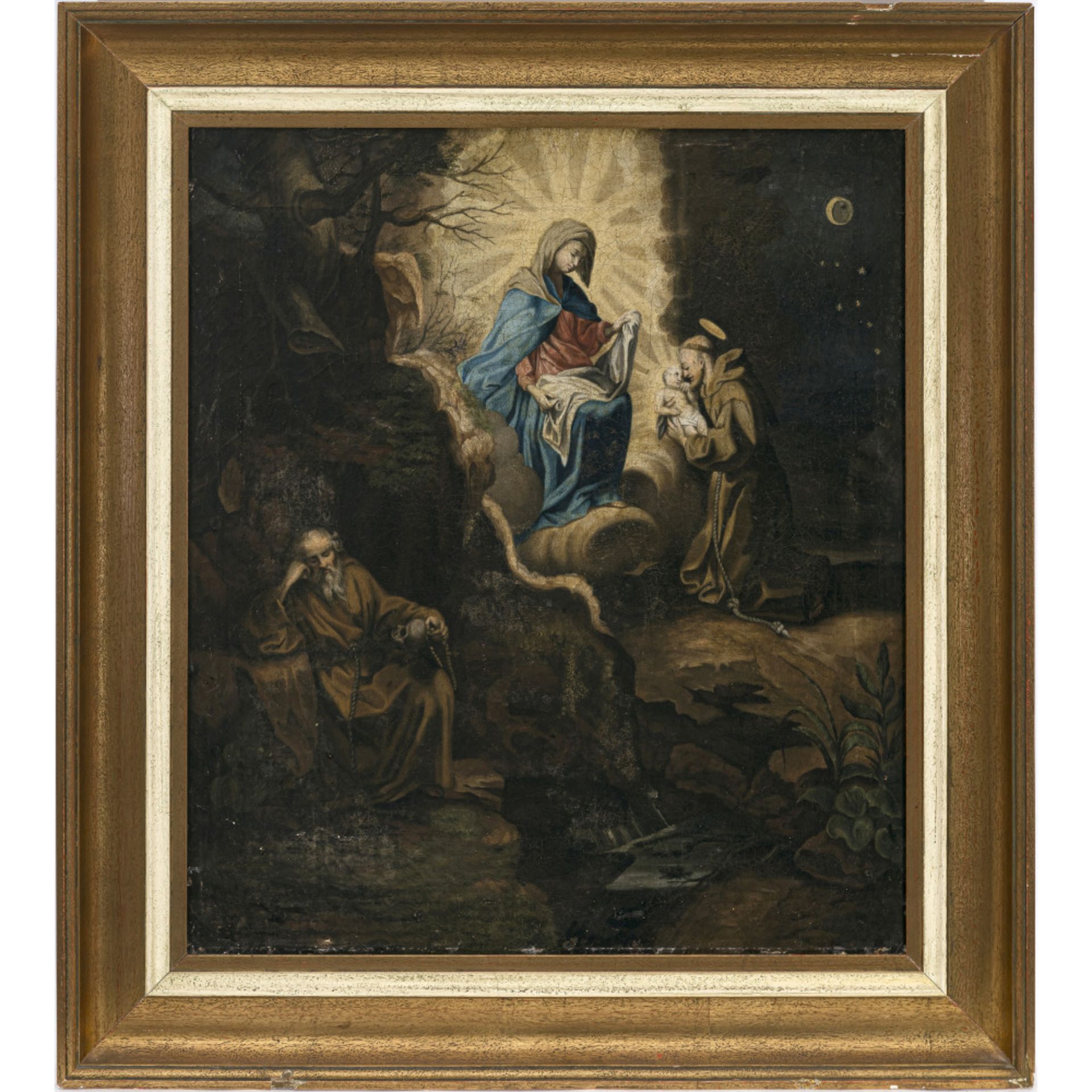 Francesco Vanni Nachfolge- Die Vision des Hl. Franz von Assisi von Maria und dem Kind - Bild 2 aus 3